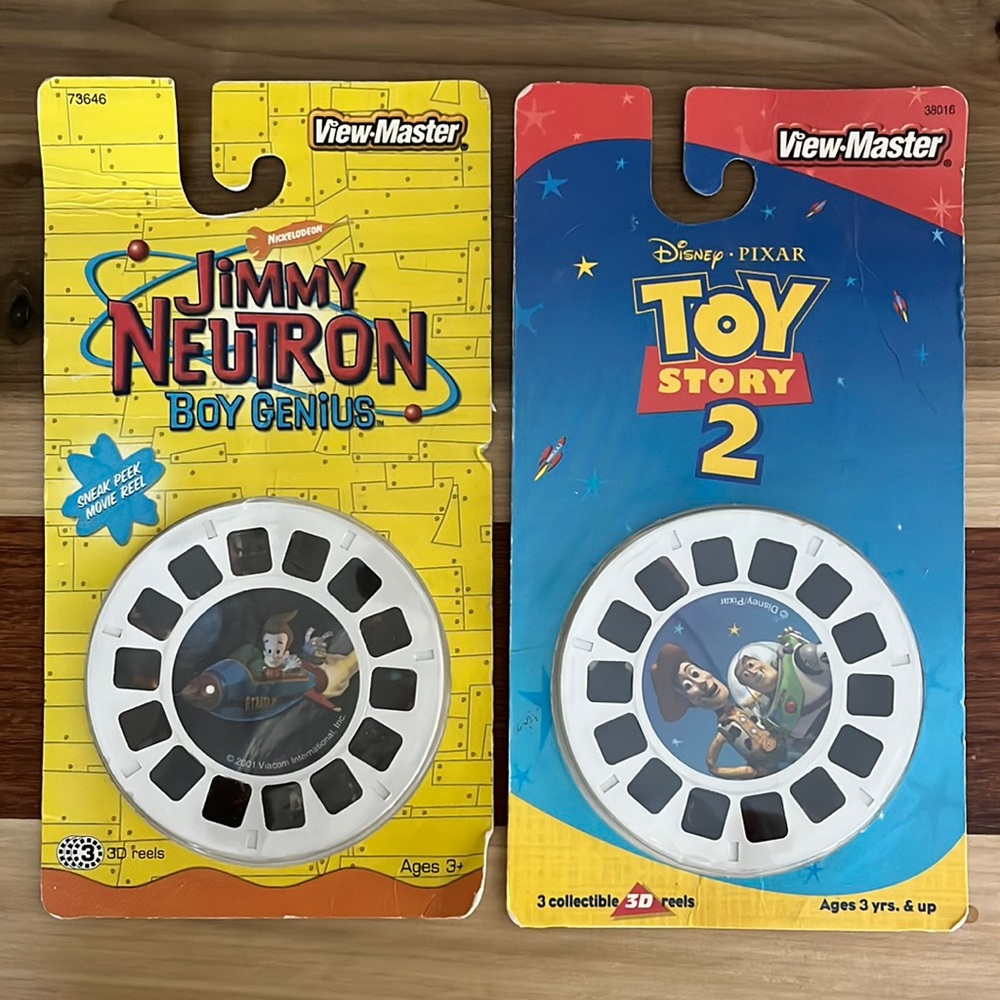 NWT Vintage View Master 3D Reels Jimmy Neutron Toy Story